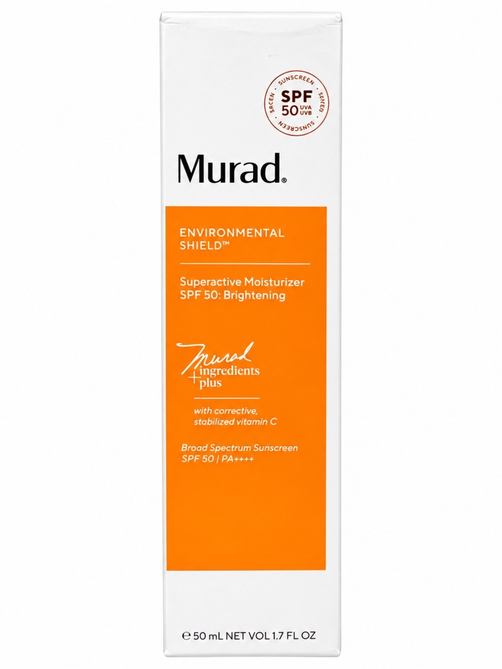 NIB Murad Superactive Moisturizer SPF 50 Brightening 1.7 oz Exp 02/2028